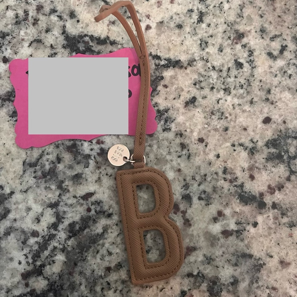Beis bag charm letter B
